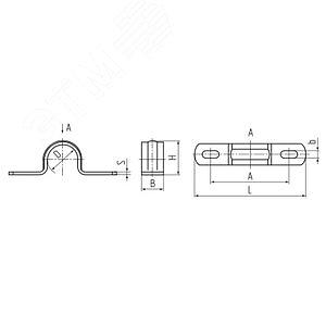Скоба крепежная металлическая 10 м.п опт фото 2