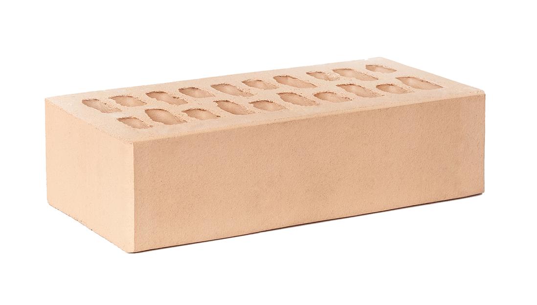 Кирпич лицевой одинарный гладкий «Пальмира» Солома фото 1