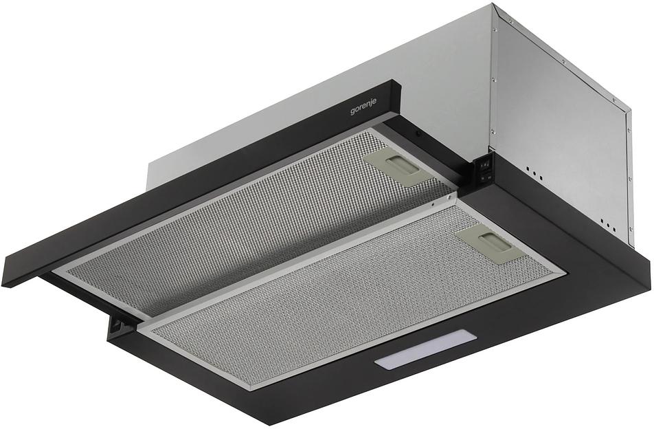 Вытяжка встраиваемая Gorenje TH60E6XB серебристый управление: кнопочное (1 мотор) фото 1