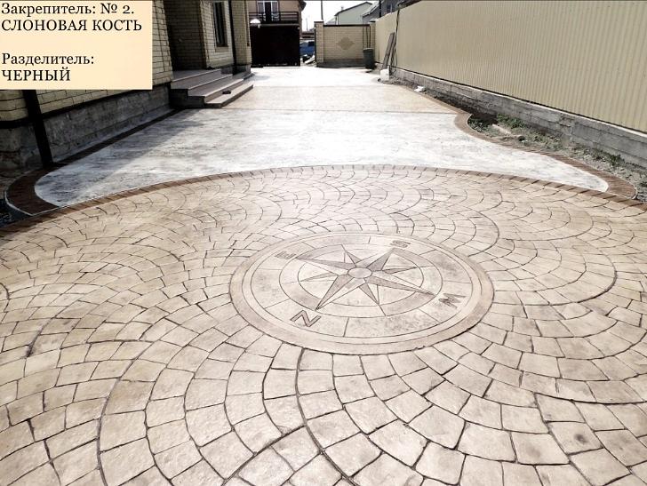 Форма для печатного бетона «Европейский веер» фото 4