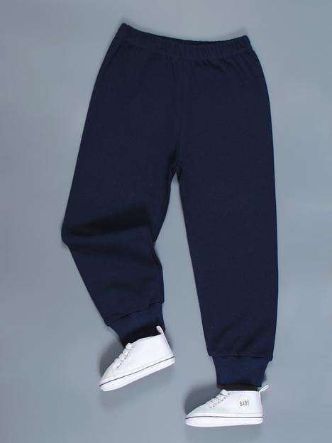 Брюки БФ-0238-2 футер с начёсом р. 92-128 (7 шт/уп), темно-синий ОПТ фото 1