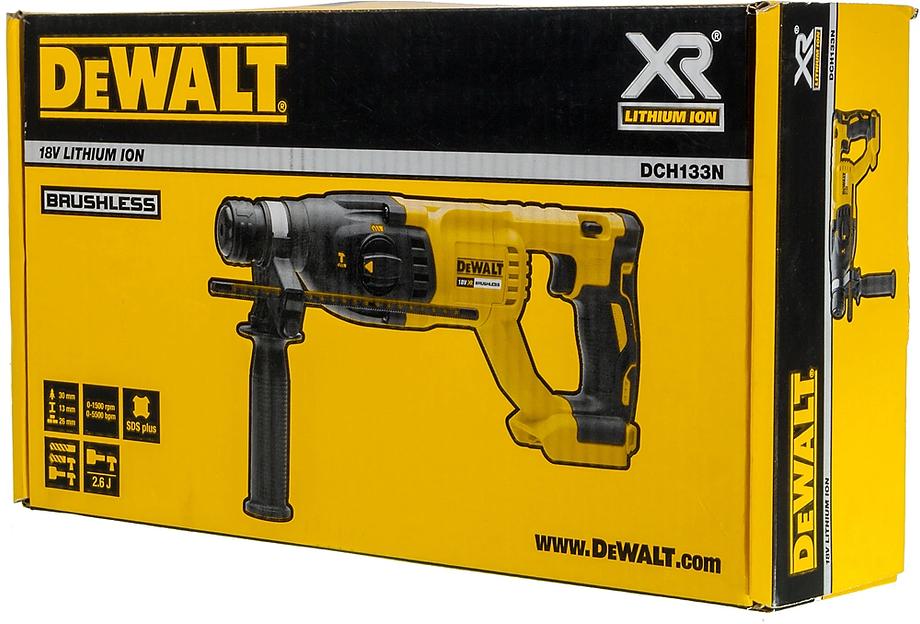 Перфоратор DeWalt DCH133N-XJ патрон:SDS-plus уд.:2.6Дж 18Вт аккум. фото 7