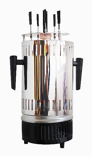 Шашлычница электрическая Kitfort KT-1405 900Вт серебристый фото 1