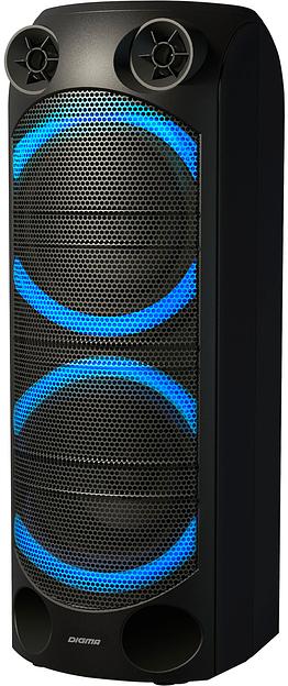 Минисистема Digma D-MC1720 черный 500Вт FM USB BT micro SD фото 2