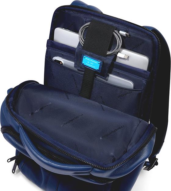 Рюкзак Piquadro Than CA6611S135/BLU синий кожа фото 5