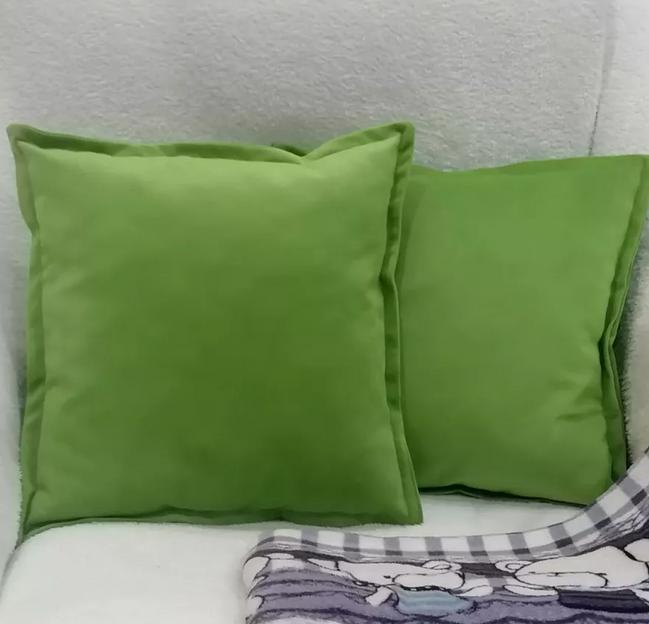 Декоративная подушка на диван 1 шт зеленый цвет ОПТ фото 6