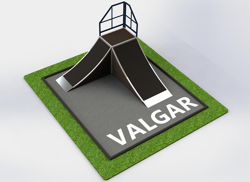 «Застава», разгонная горка радиусная — подиум фото 1