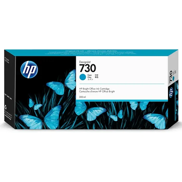 Картридж HP 730 Cyan для DesignJet T1700/T1700dr P2V68A фото 1