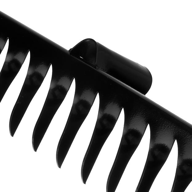 Грабли стальные, 16 витых зубьев, без черенка фото 3