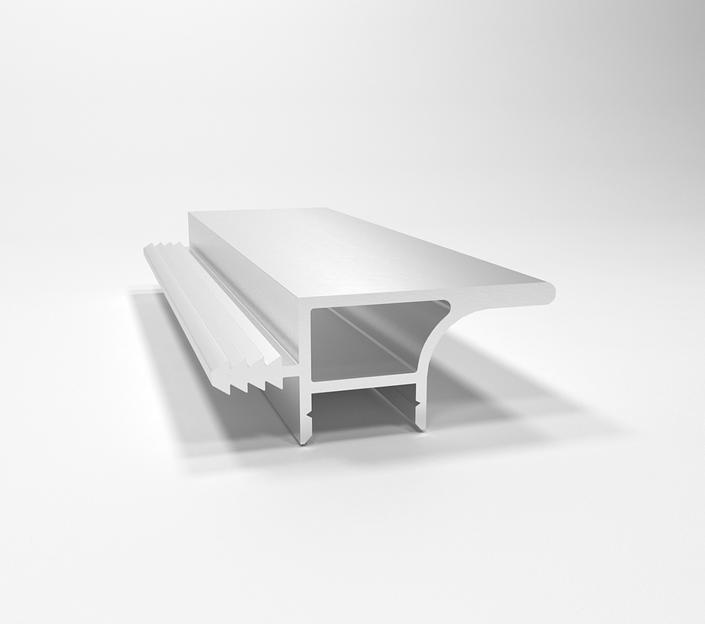 Профиль-ручка в верхнюю базу под светодиодную ленту L=4,05м Алюминий фото 1