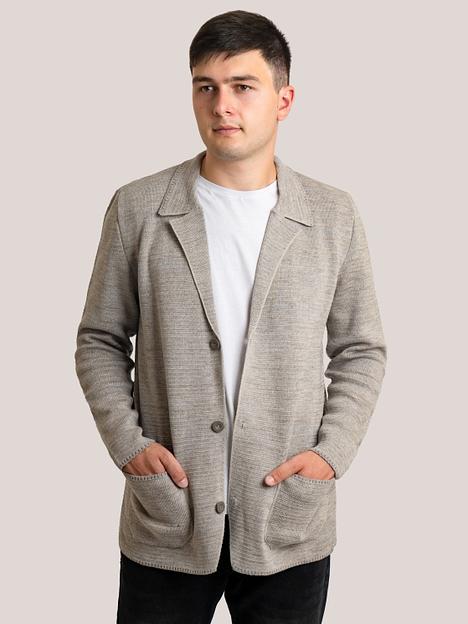 Кардиган мужской «Остап» бежевый ОПТ фото 1