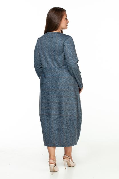 Платье женское бохо 5968/05/Голубой, серый фото 2