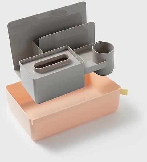 Короб для хранения Deli XDM33green разборный 315x210x186мм зеленый пластик (упак.:1шт) фото 2