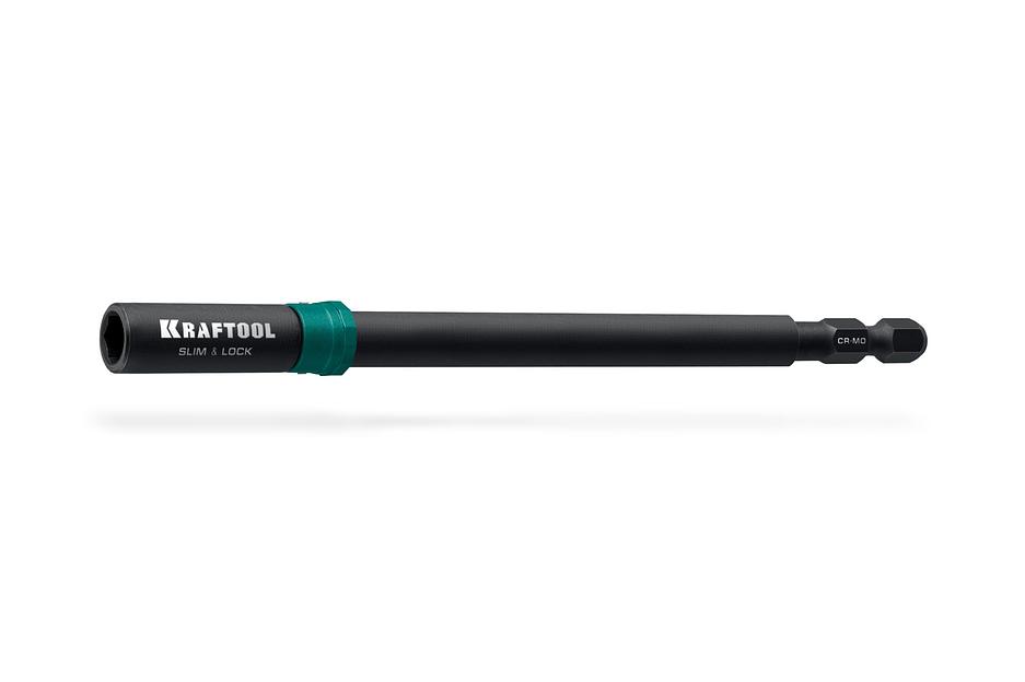 KRAFTOOL SLIM & LOCK, 140 мм, быстросъемный ударный адаптер для шуруповертов (26783-150) фото 1