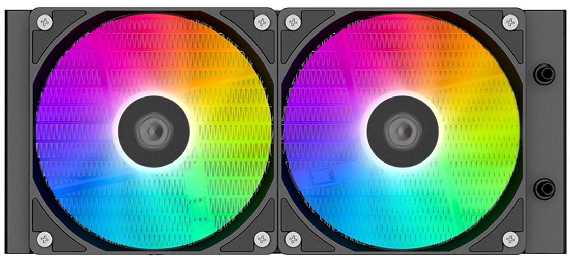 Система водяного охлаждения ID-Cooling SL240 XE ARGB Soc-AM5/AM4/1151/1200/2066/1700 черный 4-pin 14-30dB Al+Cu 300W Ret фото 3