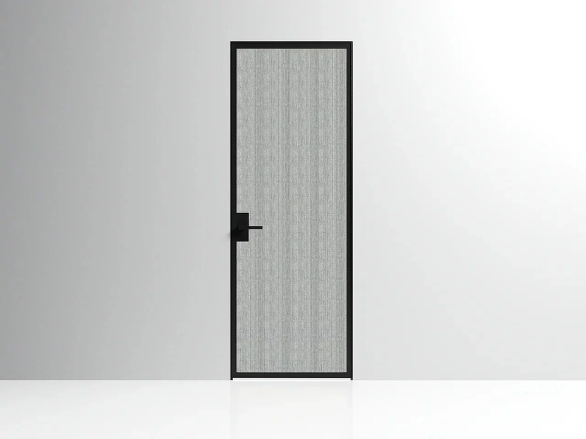 Межкомнатная дверь Linum, декоративный триплекс ED-508 (Холст) на заказ фото 2