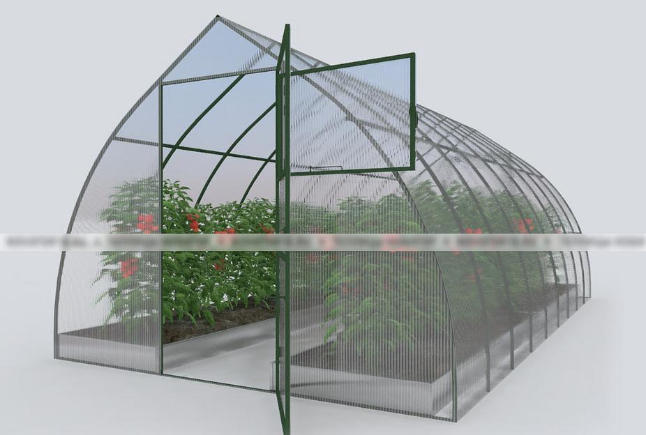 Каркас теплицы «Новатор капелькой», ширина 3 м фото 1