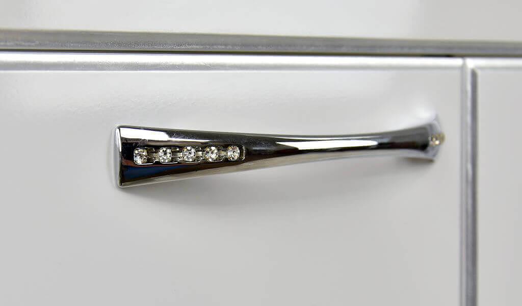 Тумба Аттика 105 DORATIZ 9911.112, белая патина серебро, под умывальник фото 6