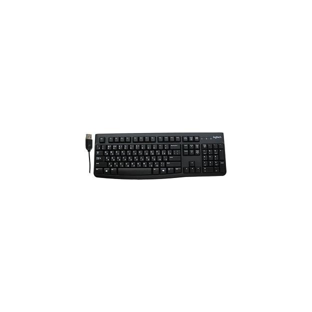 Клавиатура Logitech K120, USB, с гравировкой, черный [920-002583] фото 1