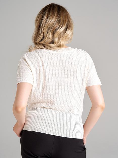 Кофта Вафелька молочный 46-48, 50-52, 54-56 ОПТ фото 5