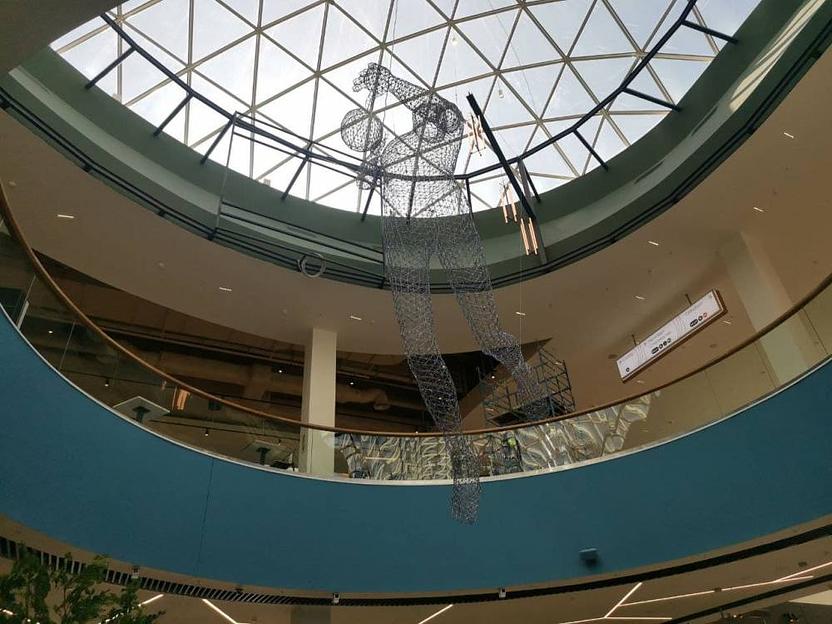 Скульптура из проволоки «Баскетболист» 7 м фото 3