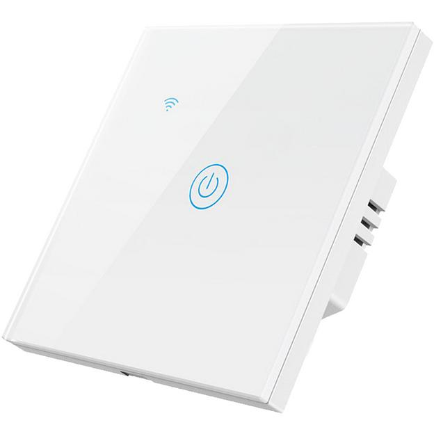 Умный выключатель сенсорный Roximo SWSEN01-1W однокнопочный, белый ОПТ фото 1