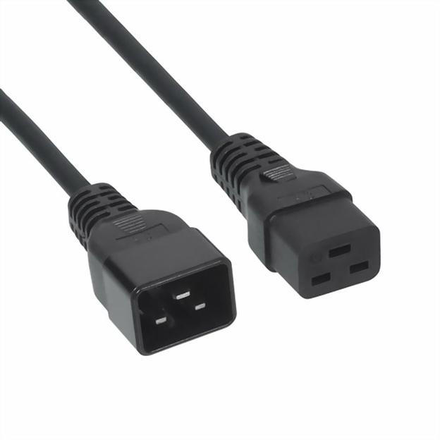 Кабель Cablexpert Кабель питания для UPS Cablexpert PC-189-C19, 1.5м, С19 - C20, 16А, черный, с заземлением (079945) {50} фото 1