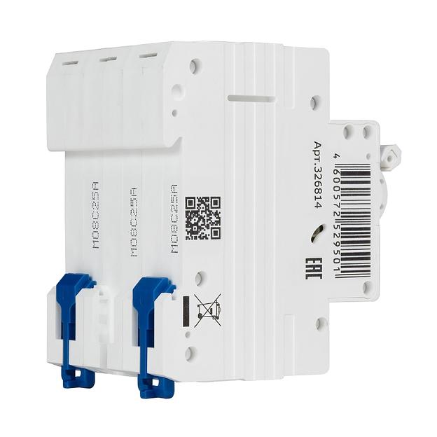 Автоматический выключатель КЭАЗ OptiDin BM63 3P 25А C 4,5кА AC (BM63-3C25-4,5-УХЛ3) фото 4