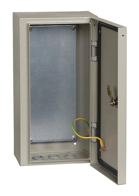 Щит распределительный IEK YKM40-421-54 ЩМП-4.2.1-0 У2 навесной/напольный 210мм 150мм 400мм 630A 6шт металл IP54 серый (упак.:1шт) фото 1