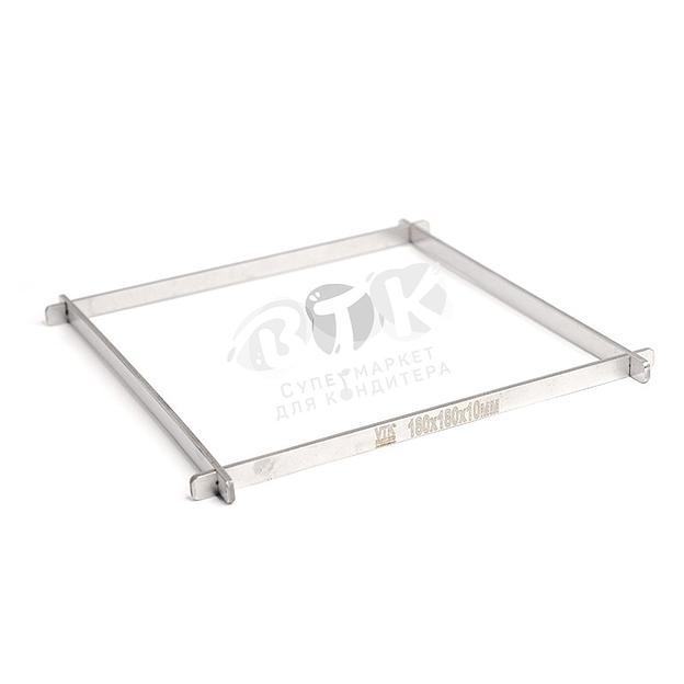 Рамка для конфет и шоколада 180х180х10 мм нержавеющая сталь фото 1