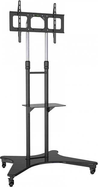Стойка для телевизора Cactus CS-ST31, 37-75", напольный, мобильный, черный [cs-st31bk] фото 2