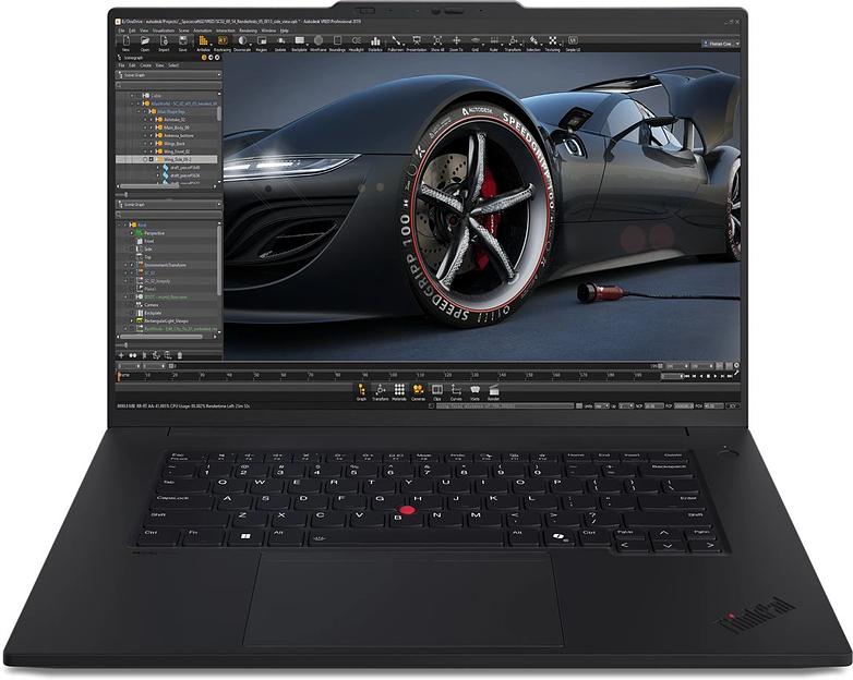 Ноутбук Lenovo ThinkPad P1 G7 Core Ultra 7 155H 32Gb SSD1Tb NVIDIA GeForce RTX4060 8Gb 16" IPS WQXGA (2560x1600) Windows 11 Pro black WiFi BT Cam (21KWS60D00) фото 1