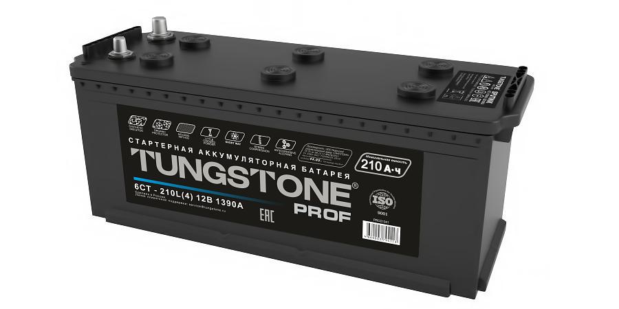 Аккумулятор Tungstone Prof 210 А/ч, прямой полярности, болт, PRO21040 ОПТ фото 1