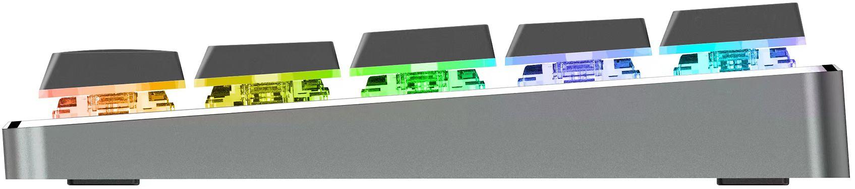 Клавиатура Acer OKW302 механическая серебристый USB for gamer LED (ZL.KBDCC.01C) фото 3