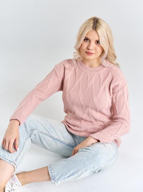 Джемпер женский «Заря» розовый ОПТ фото 6