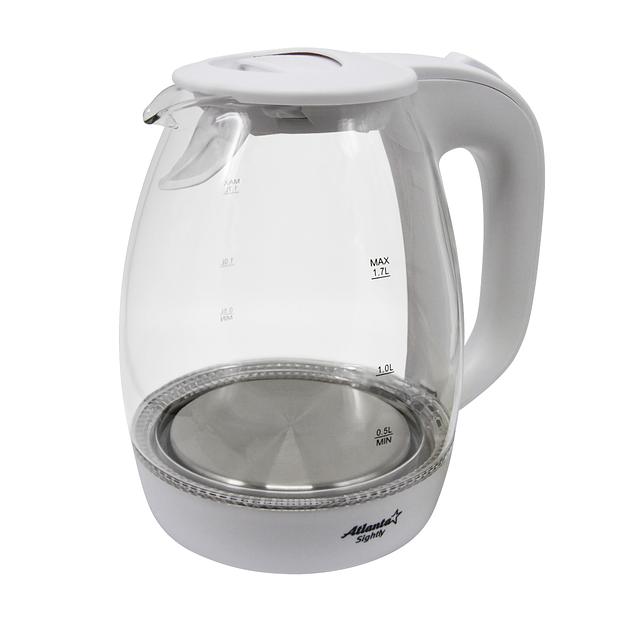 ATH-2465 (white) Чайник стеклянный электрический фото 1