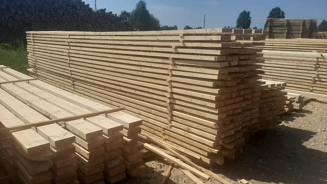 Доска сухая хвойная 63/75×150/200 мм фото 2