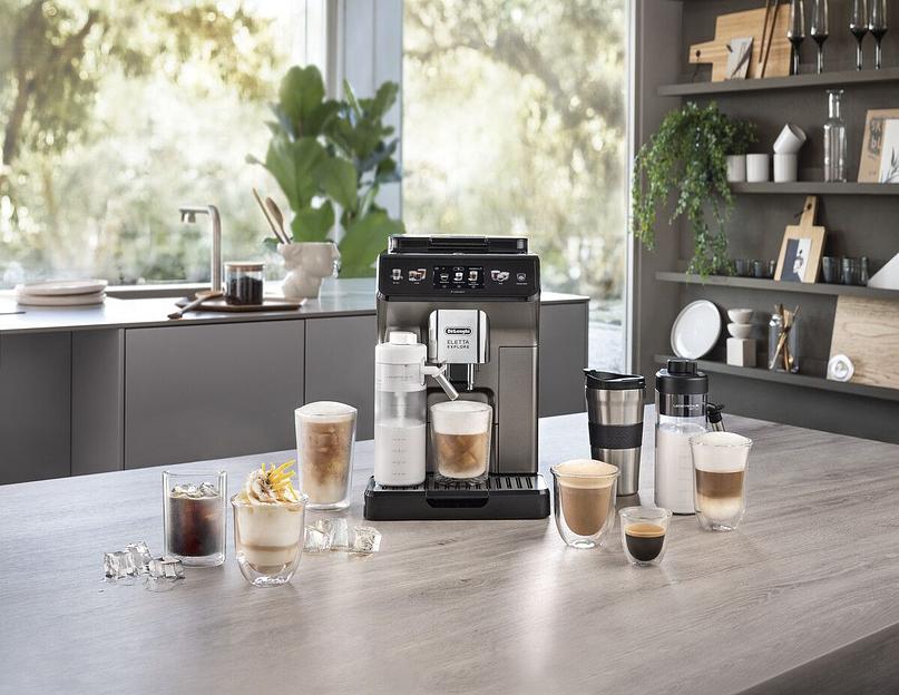 Кофемашина Delonghi ECAM450.86.T 1450Вт черный/серебристый фото 7