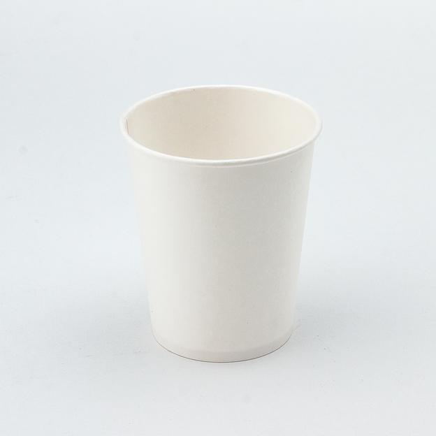 Стакан картонный 250мл 1-сл. белый d80мм - 50 шт фото 1