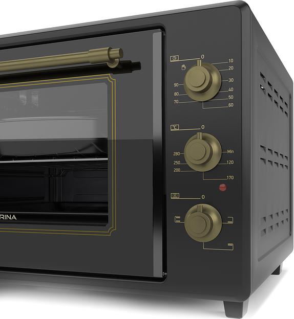 Мини-печь Darina UB NDE 37 701 At 37л. 1400Вт антрацит фото 4