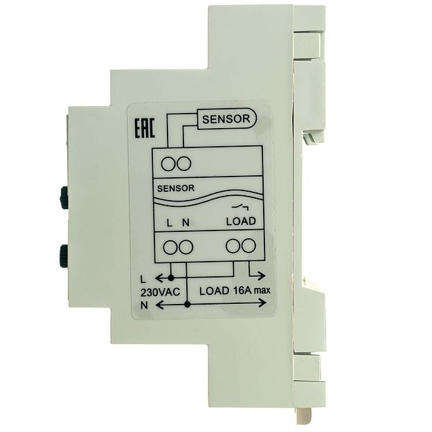 Термостат мех. для систем антиобледенения 16А на DIN-рейку EXTHERM Th-roof фото 3