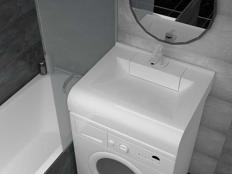 Раковина над стиральной машиной для ванной комнаты Марко «Корса 60» ОПТ фото 1