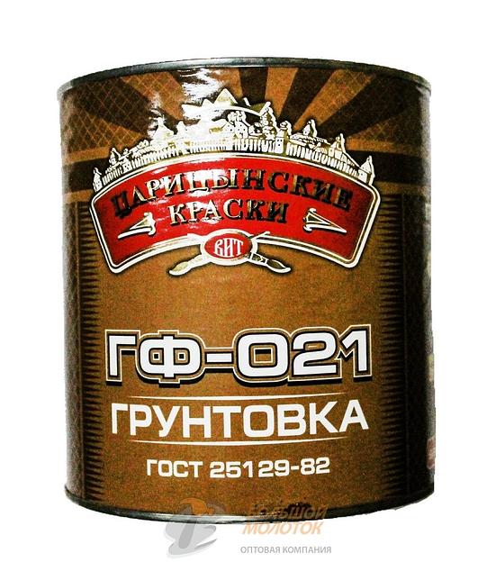 Грунтовка ГФ-021 красно-коричневая 2,7 кг Царицино /6 фото 1