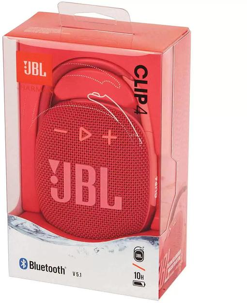 Колонка порт. JBL Clip 4 красный 5W 1.0 BT 15м 500mAh (JBLCLIP4REDAM) фото 7