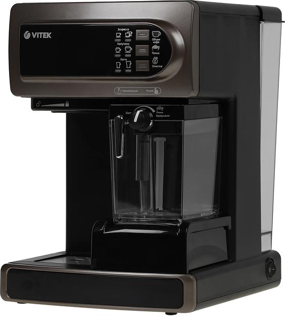 Кофеварка рожковая Vitek VT-1517 BN 1238Вт коричневый фото 1