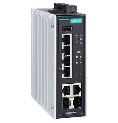 Управляемый коммутатор 4 x PoE/ PoE+ 10/100BaseTX, 2 x Combo 10/100/1000BaseTX или 100/1000BaseSFP, с расширенным диапазоном температур фото 1