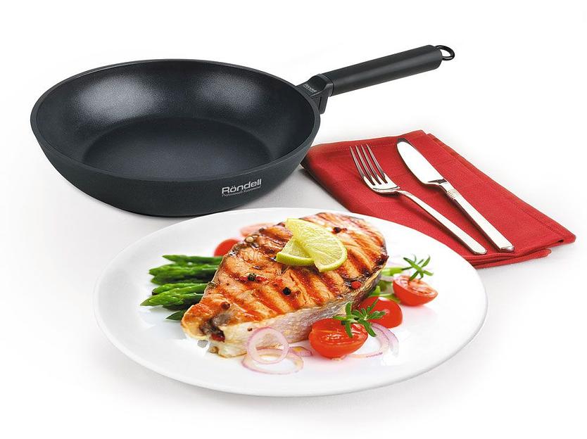 Сковорода Rondell Loft круглая 28см ручка несъемная (без крышки) черный (RDA-1145) фото 3