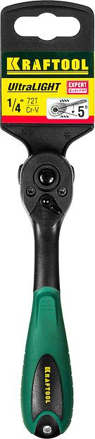KRAFTOOL 1/4″, 72 зубца, пластиковое покрытие, трещотка для торцовых головок (27796-1/4) фото 5