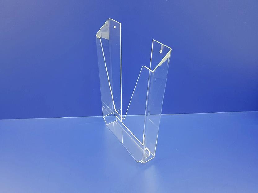 Карман настенный из оргстекла 2мм. объемный Ф-а4 (вертикальный) фото 2