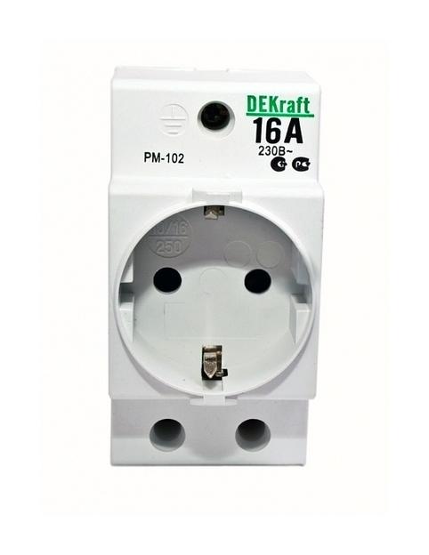 Розетка на DIN-рейку РМ-102 16А фото 1